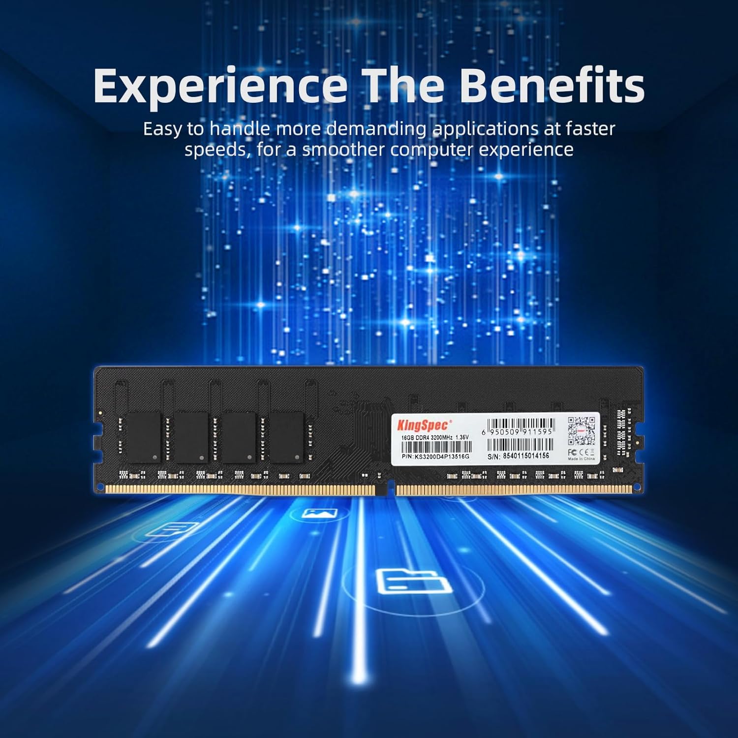 KingSpec RAM Desktop 16GB 3200Mhz ddr4 KingSpec RAM Desktop 16GB 3200Mhz ddr4